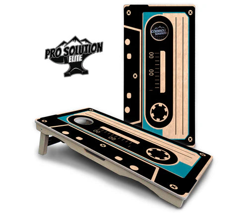 Cornhole Boards - Pro Solution Elite Series - Cassette Tape