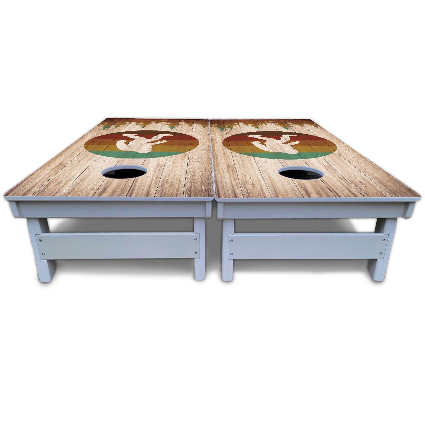 Bigfoot Circle Cornhole Boards - All Weather Series