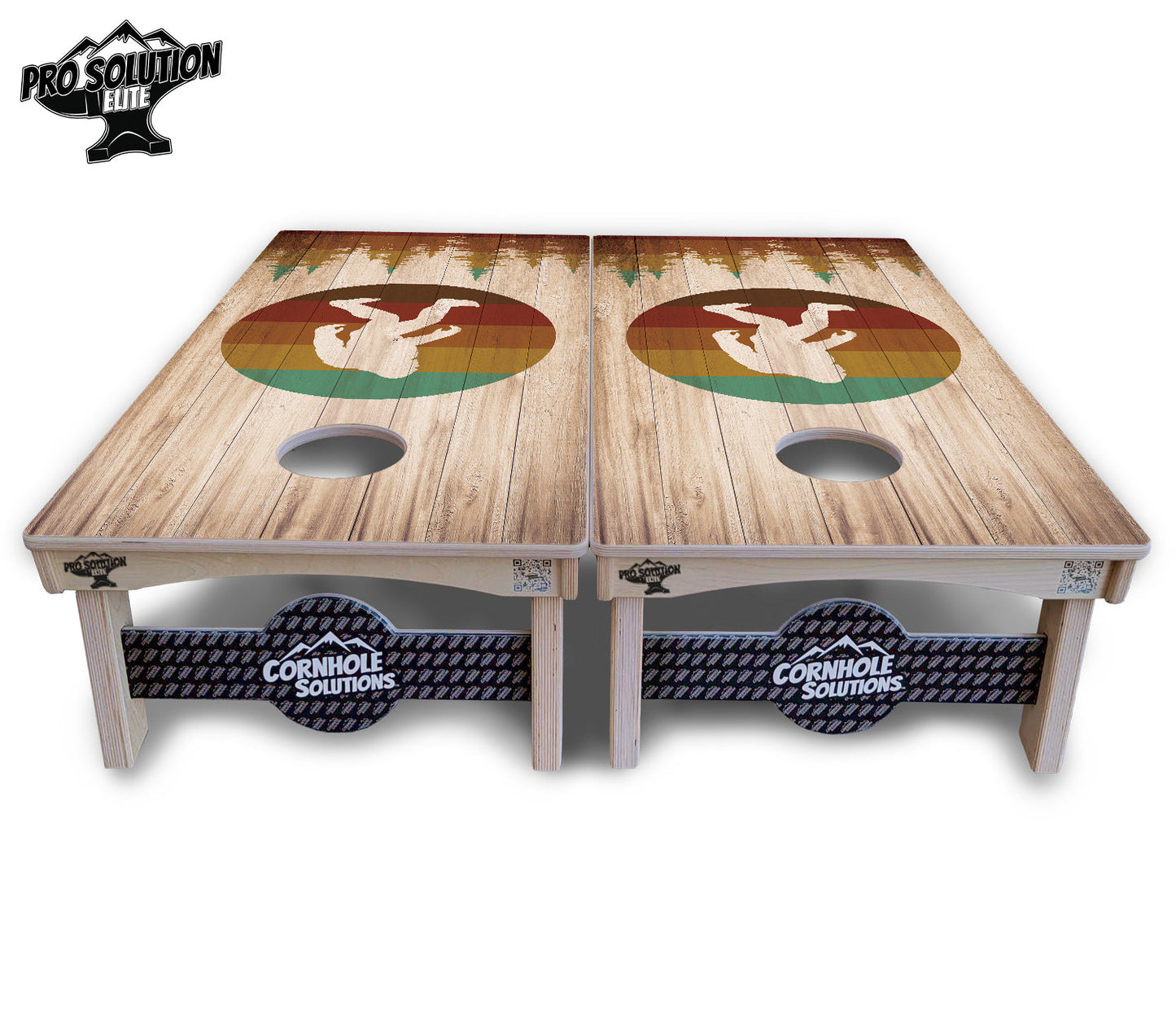 Bigfoot Circle Cornhole Boards - Pro Solution Elite Series