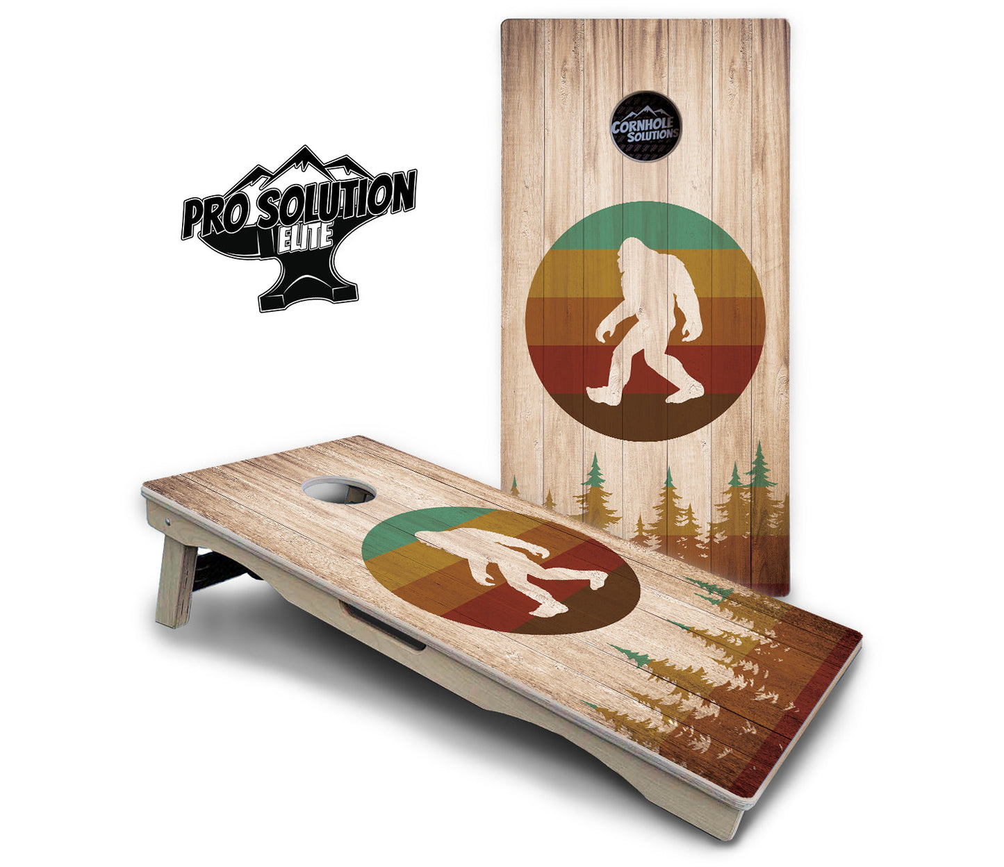Bigfoot Circle Cornhole Boards - Pro Solution Elite Series