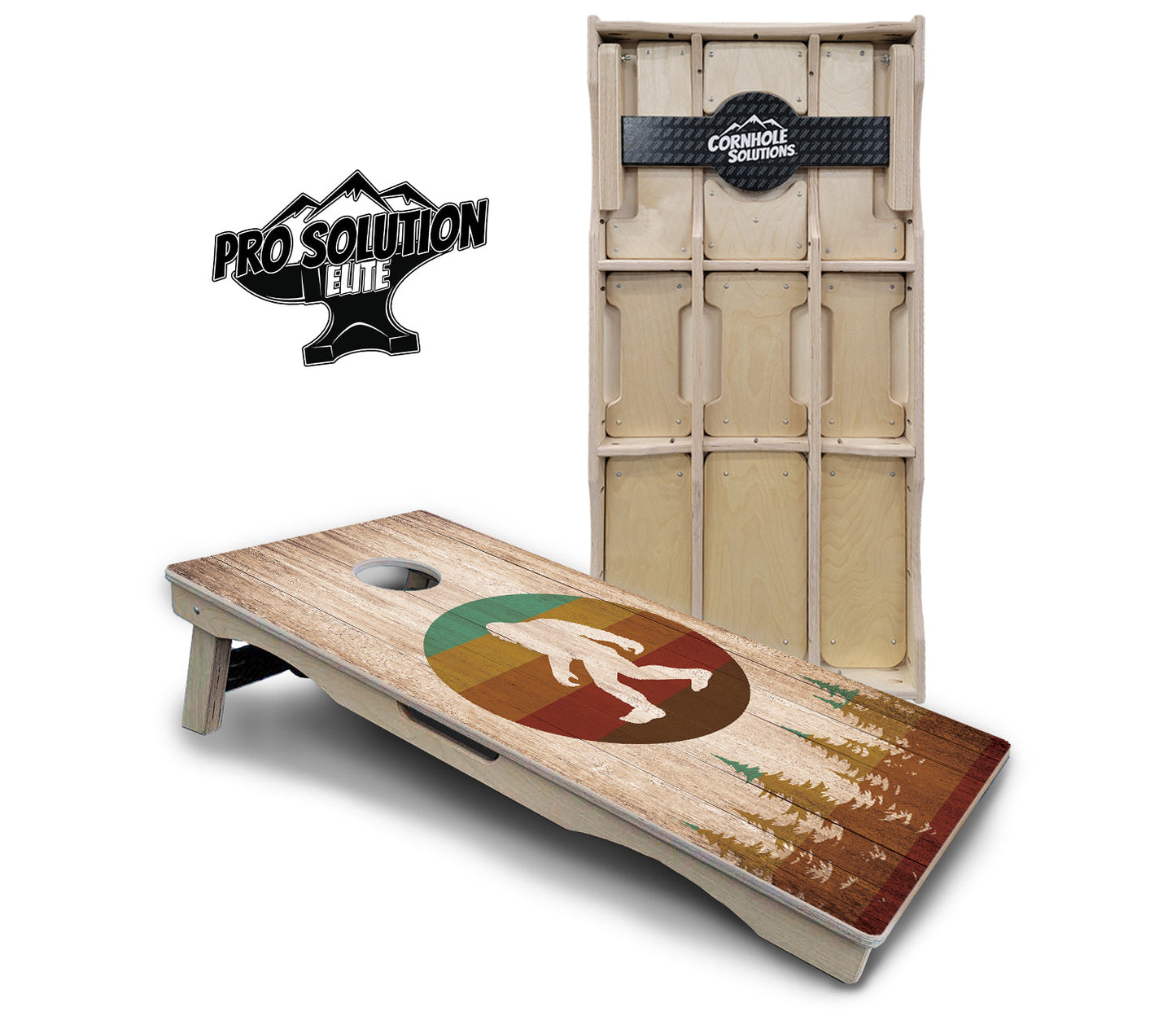 Bigfoot Circle Cornhole Boards - Pro Solution Elite Series