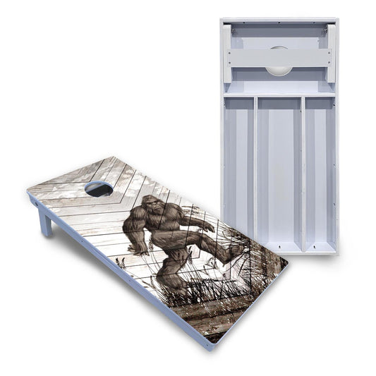 Bigfoot Whitewash Cornhole Boards - All Weather Series