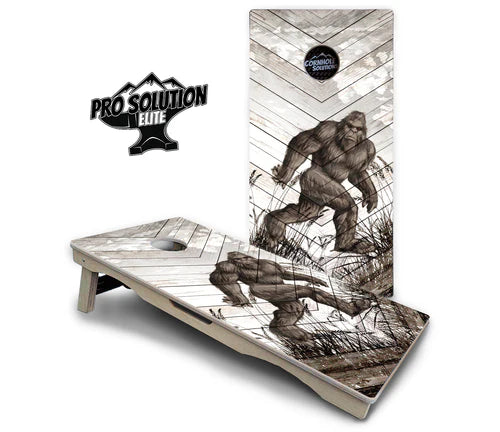 Cornhole Boards - Pro Solution Elite Series - Bigfoot Whitewash