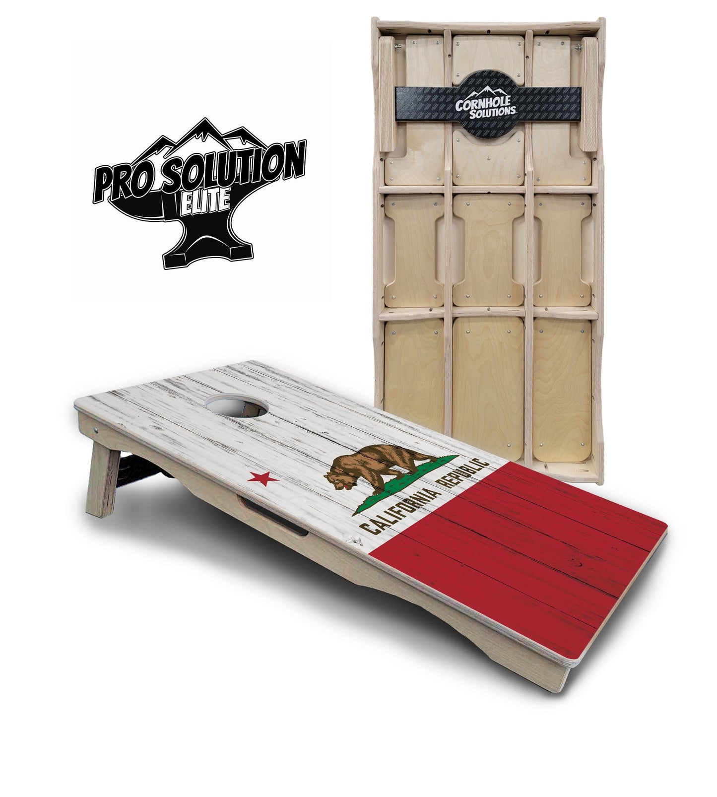 California Flag Cornhole Boards - Pro Solution Elite Series