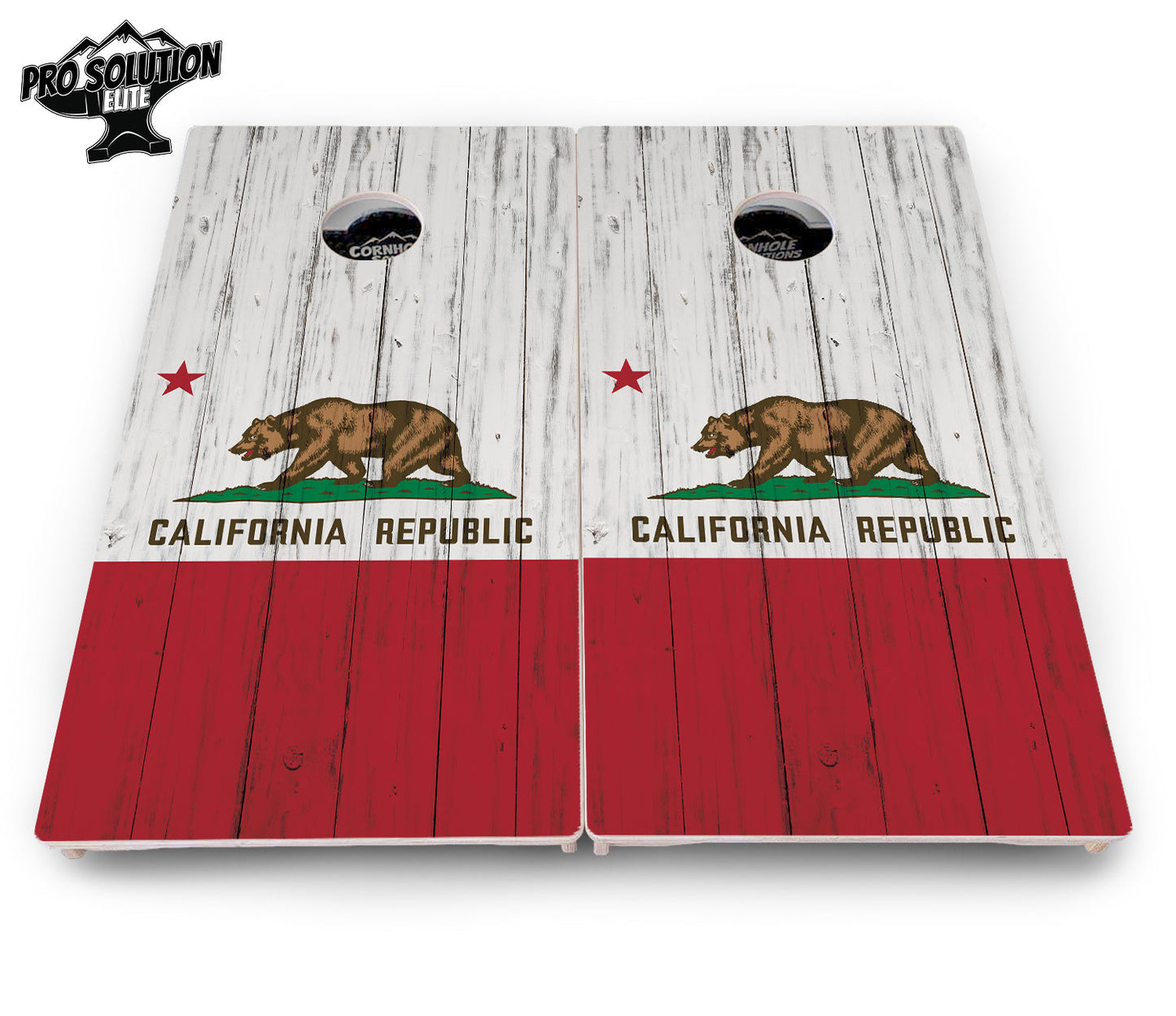 California Flag Cornhole Boards - Pro Solution Elite Series