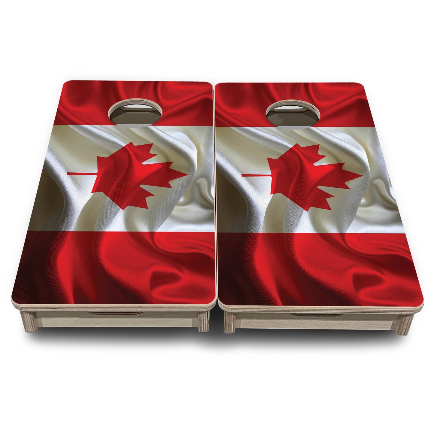 Mini Cornhole Boards - Wavy Canadian Flag
