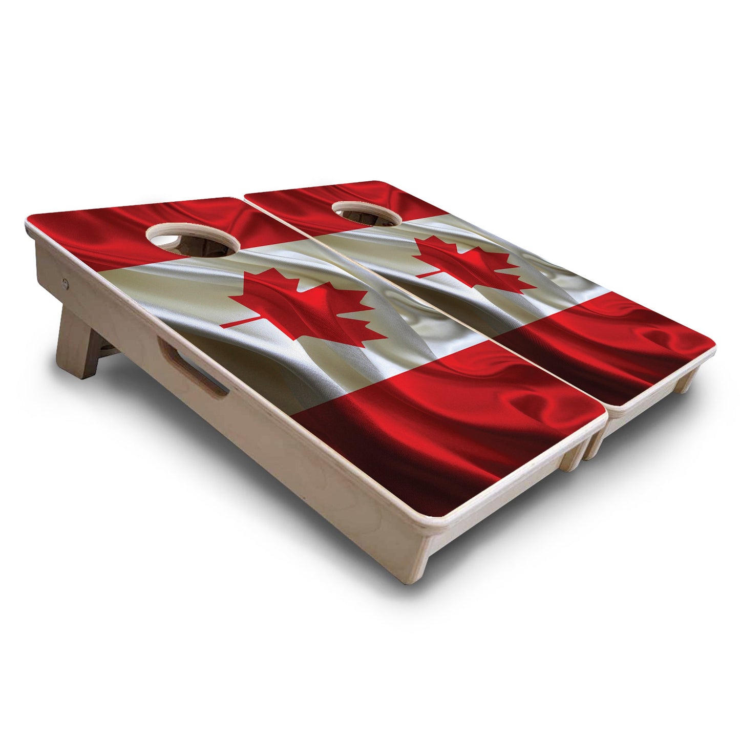 Mini Cornhole Boards - Wavy Canadian Flag