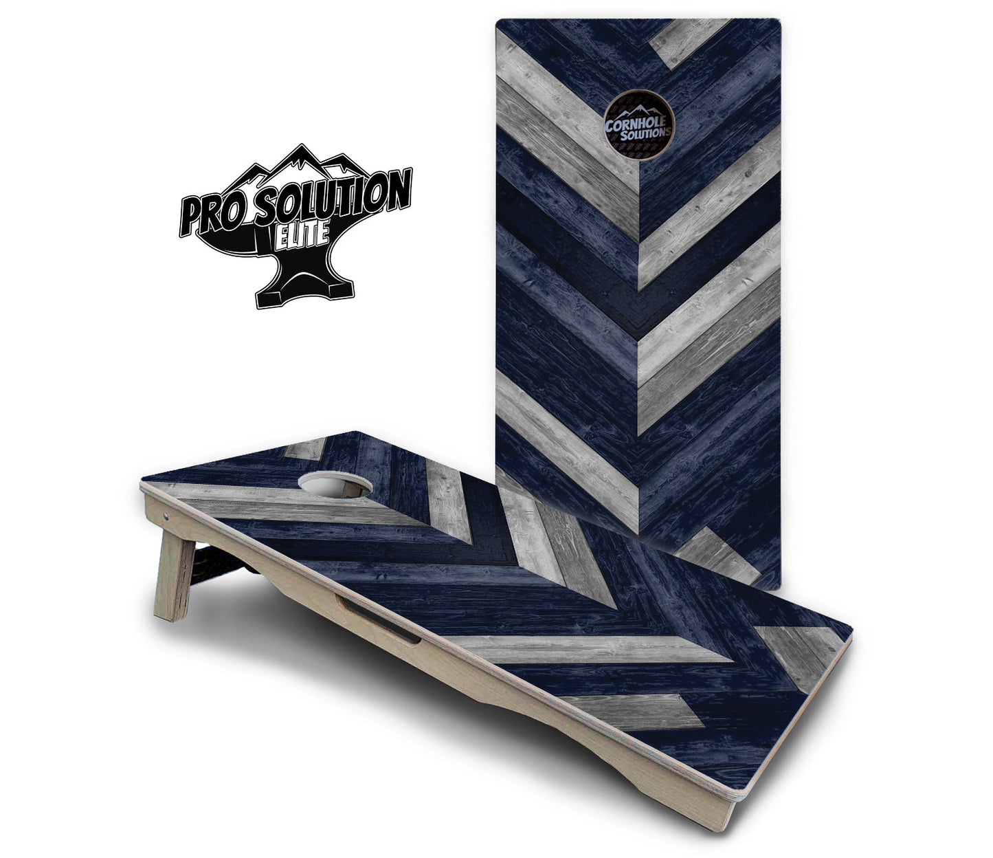 Herringbone Cornhole Boards - Pro Solution Elite Series