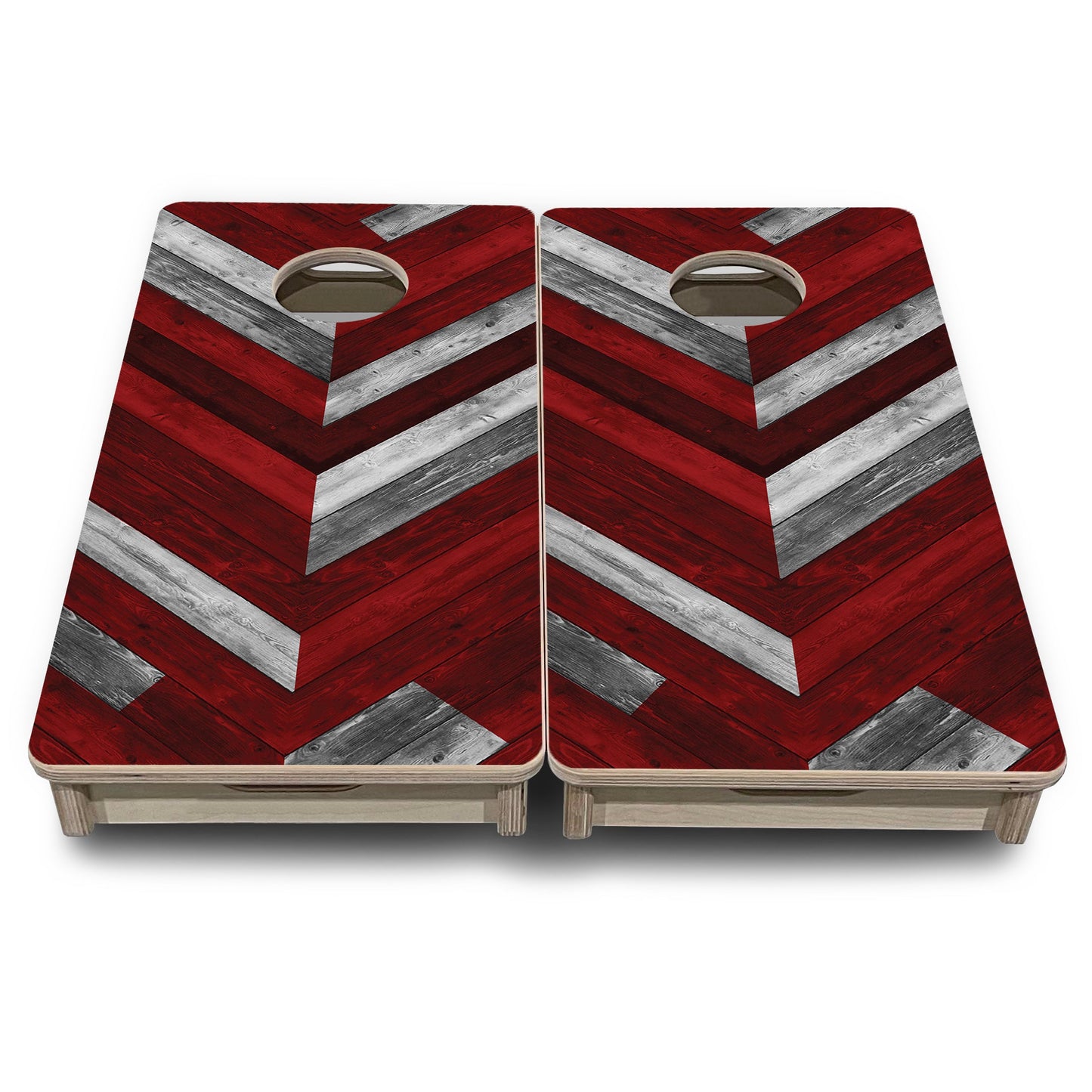 Mini Cornhole Boards - Herringbone Designs