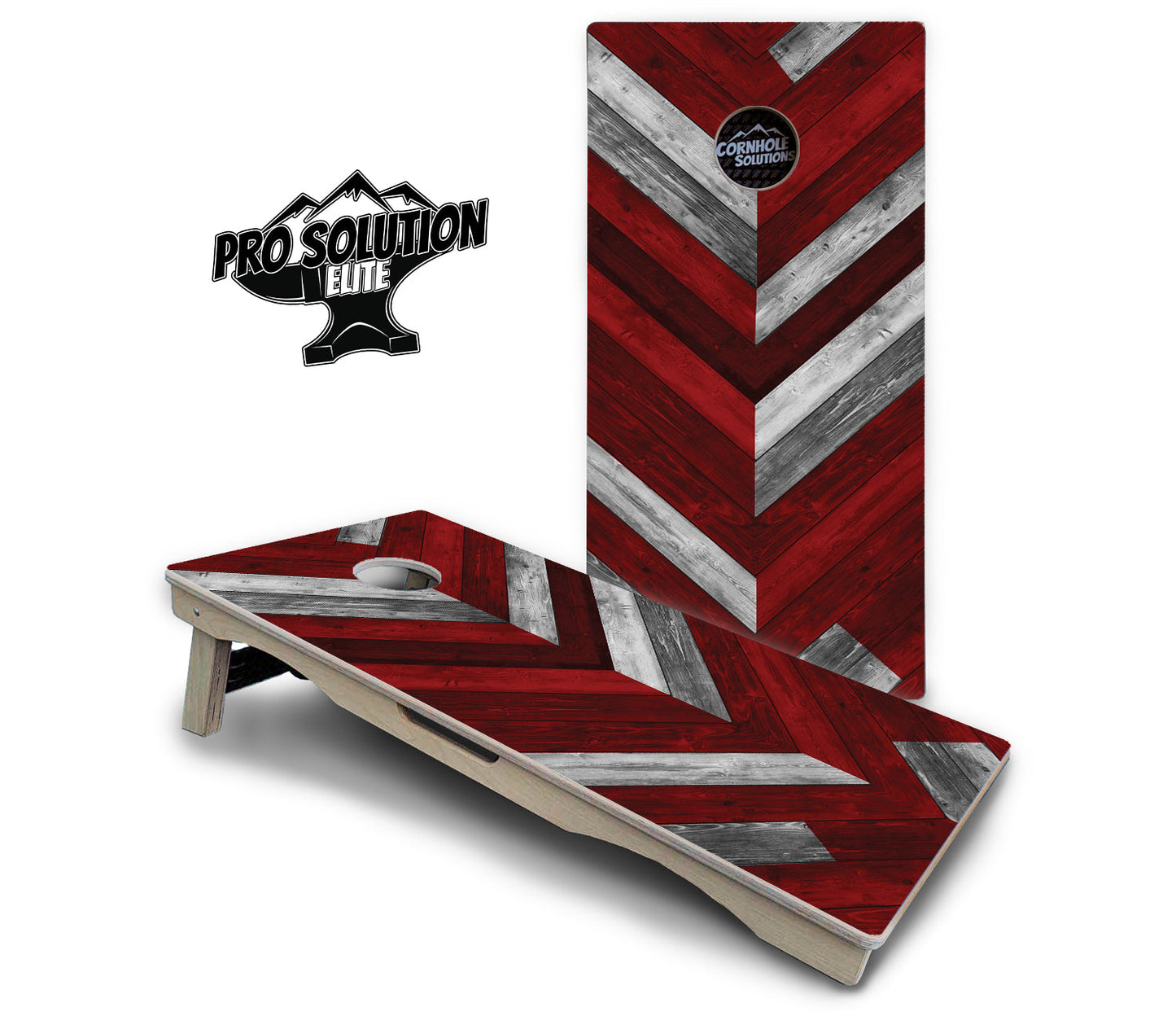 Herringbone Cornhole Boards - Pro Solution Elite Series