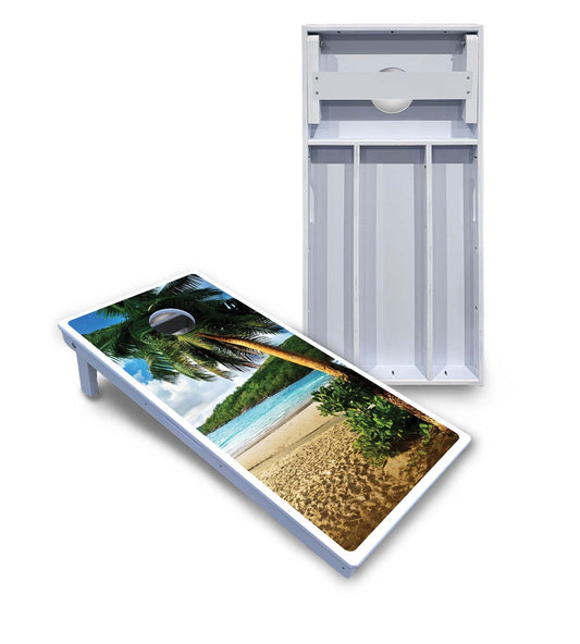 Beach Scene Cornhole Boards - All Weather Series