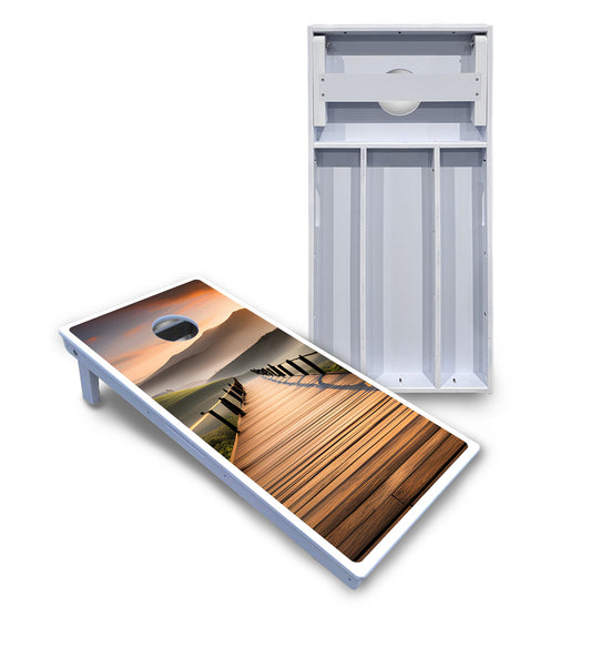 Wooden Bridge Cornhole Boards - All Weather Series