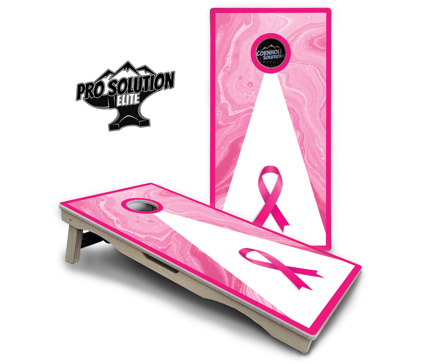 Cancer Awareness Cornhole Boards - Pro Solution Elite Series