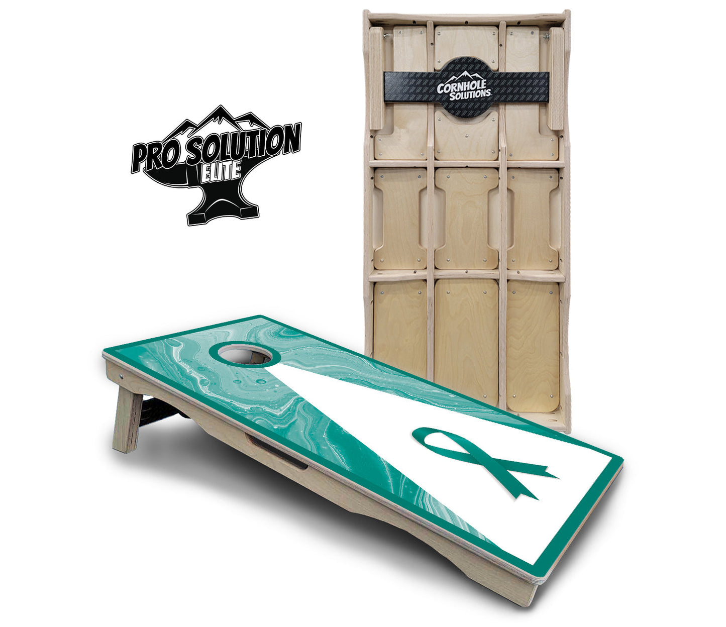 Cancer Awareness Cornhole Boards - Pro Solution Elite Series