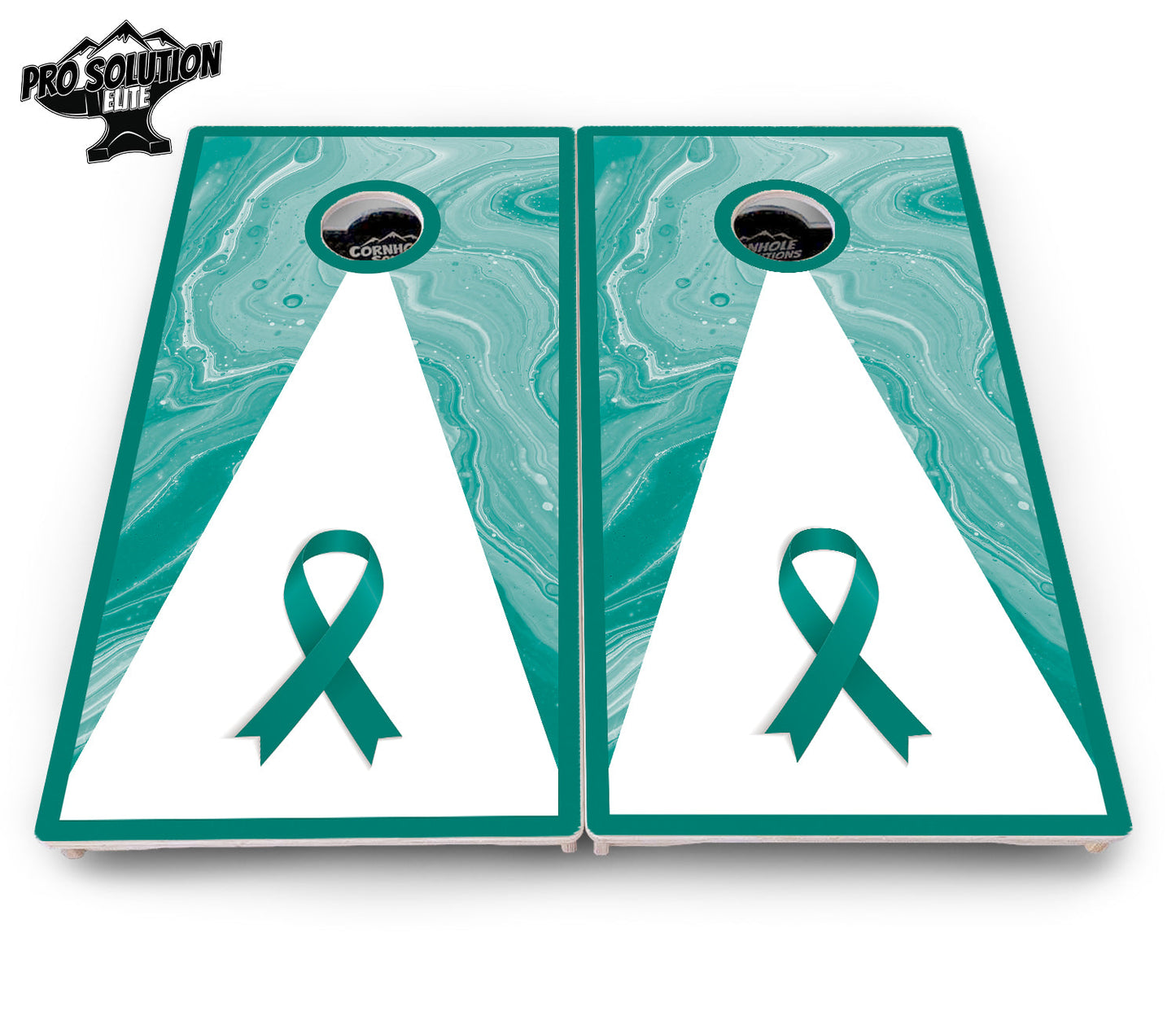 Cancer Awareness Cornhole Boards - Pro Solution Elite Series