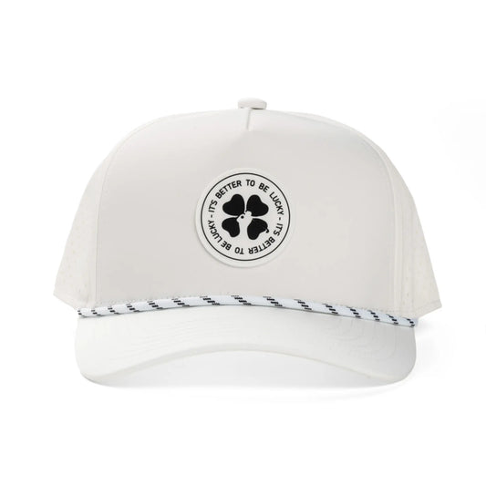 White It's Better To Be Lucky Hat