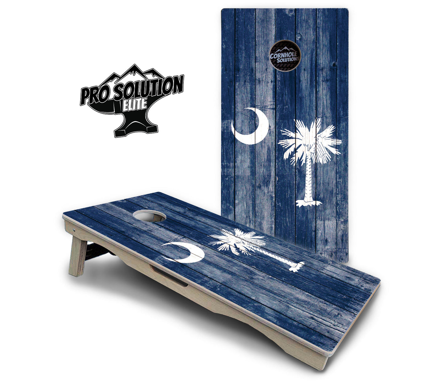 South Carolina Flag Cornhole Boards - Pro Solution Elite Series