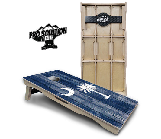 South Carolina Flag Cornhole Boards - Pro Solution Elite Series