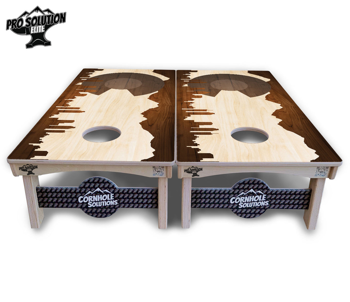 Colorado Wood Skyline Cornhole Boards - Pro Solution Elite Series