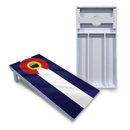 Colorful Colorado Flag Cornhole Boards - All Weather Series