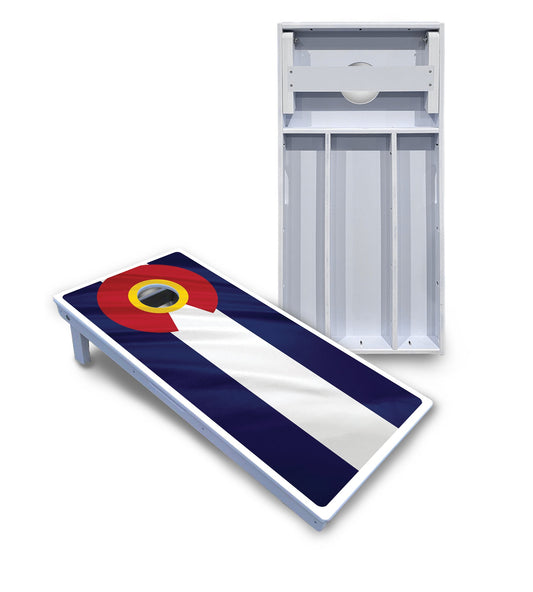 Colorful Colorado Flag Cornhole Boards - All Weather Series
