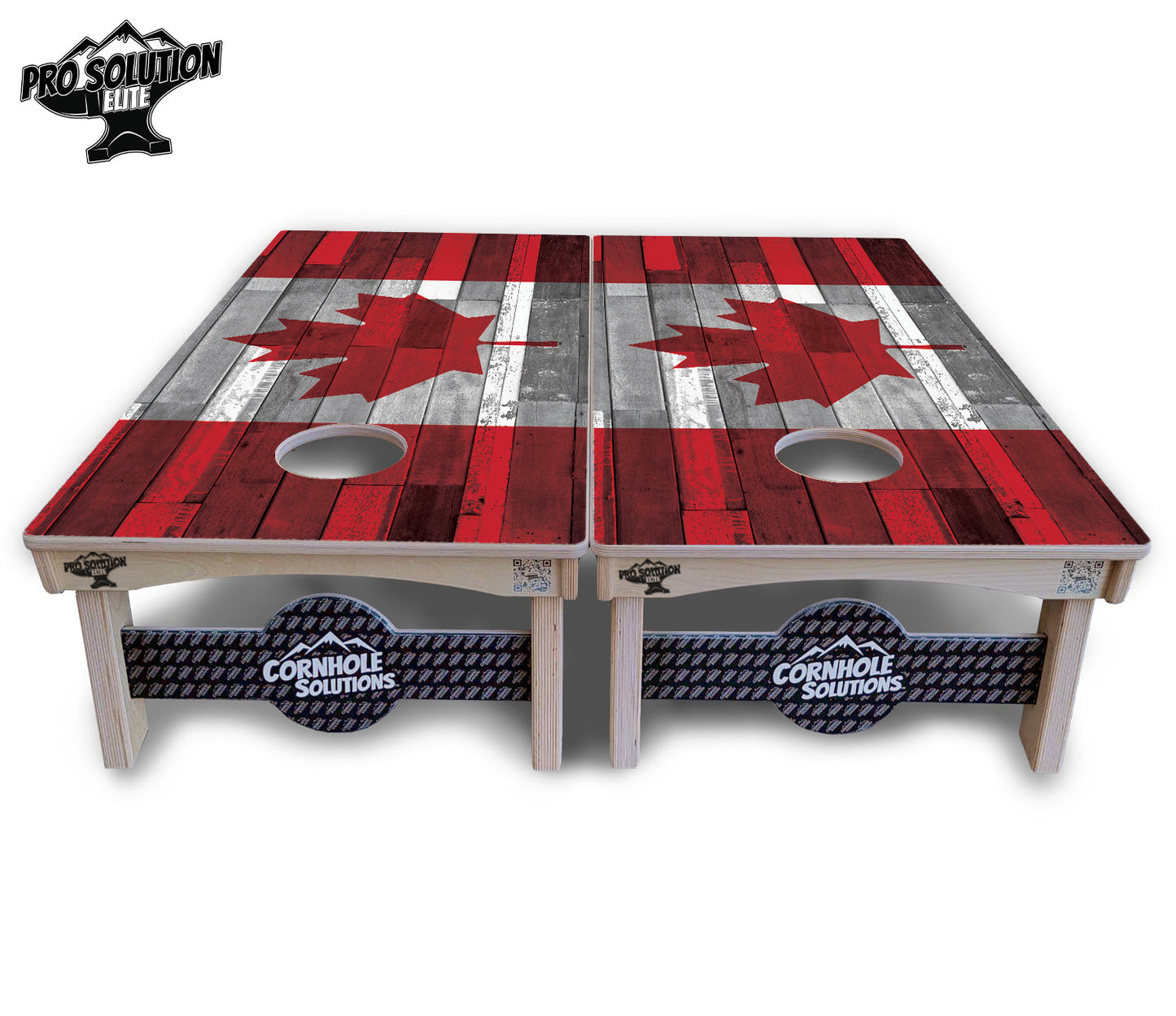 USA / Canada / Union Jack Plank Flag Cornhole Boards - Pro Solution Elite Series