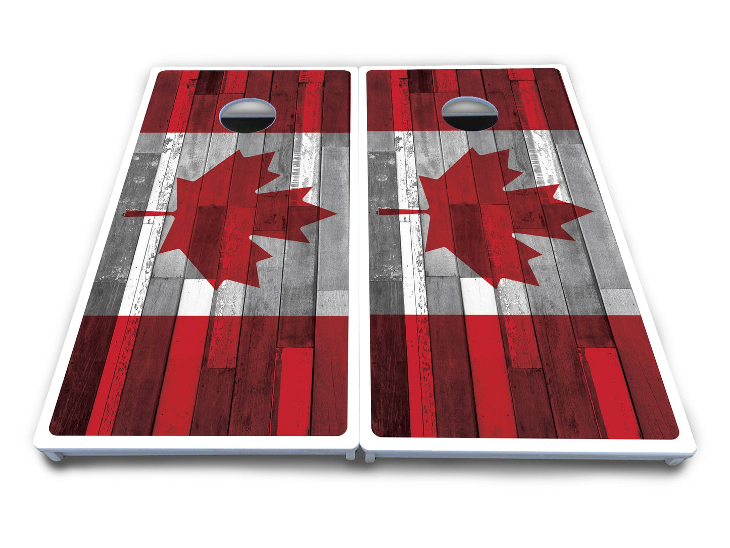 USA / Canada / Union Jack Plank Flag Cornhole Boards - All Weather Series