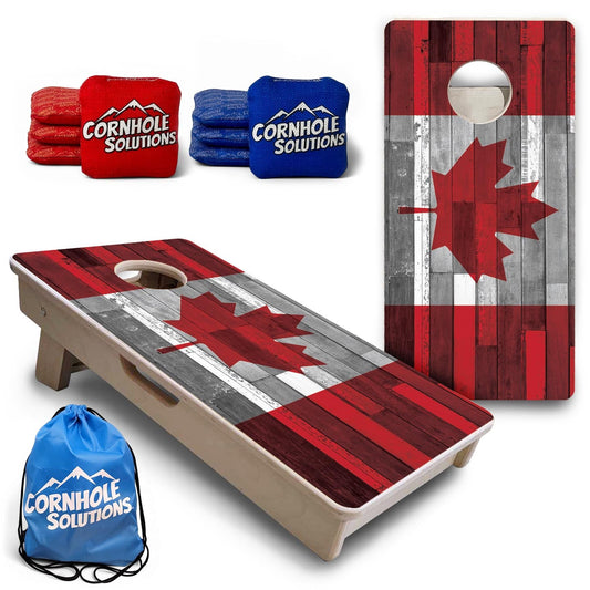 Canada Plank Flag - Mini or Vacation Size Cornhole Boards