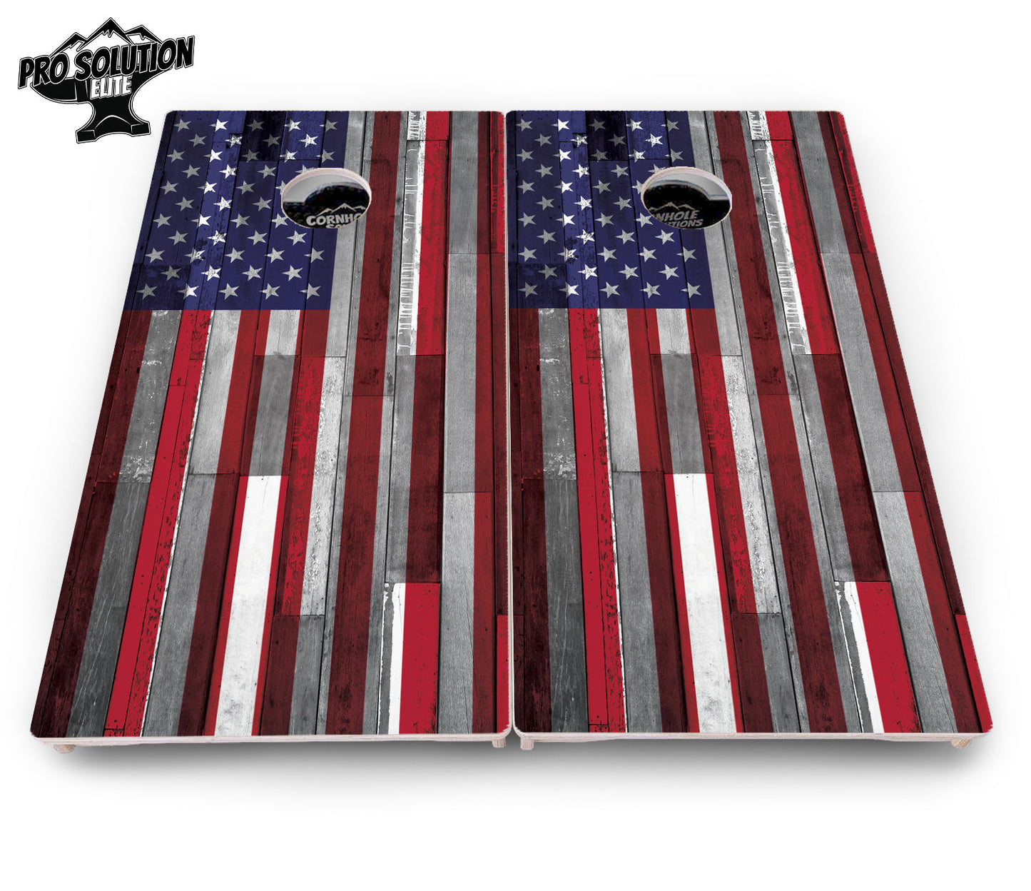 USA / Canada / Union Jack Plank Flag Cornhole Boards - Pro Solution Elite Series