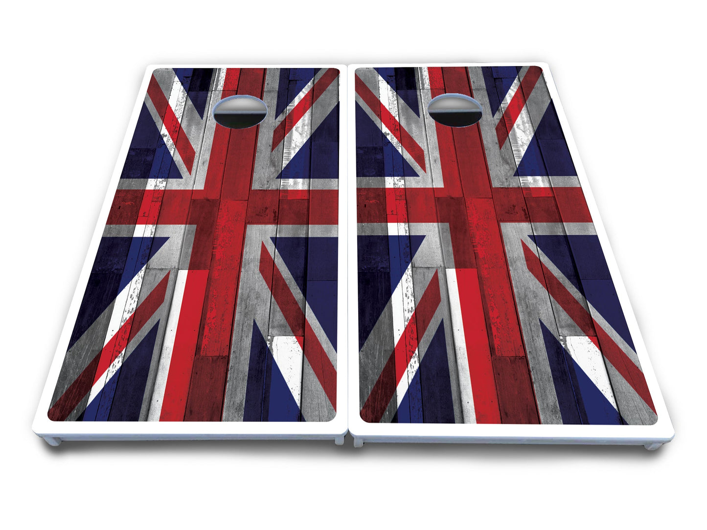 USA / Canada / Union Jack Plank Flag Cornhole Boards - All Weather Series