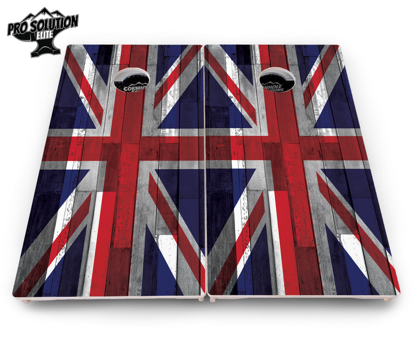 USA / Canada / Union Jack Plank Flag Cornhole Boards - Pro Solution Elite Series