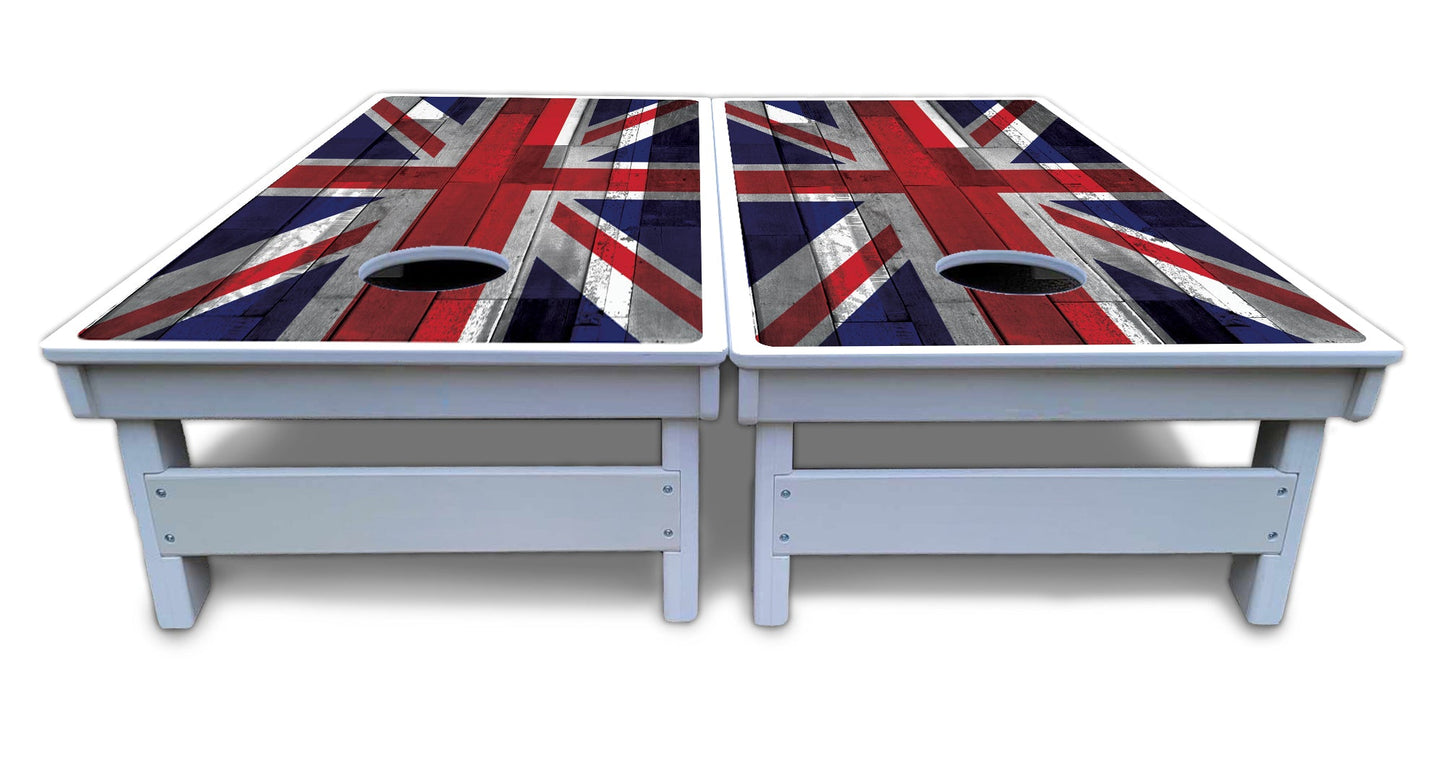 USA / Canada / Union Jack Plank Flag Cornhole Boards - All Weather Series