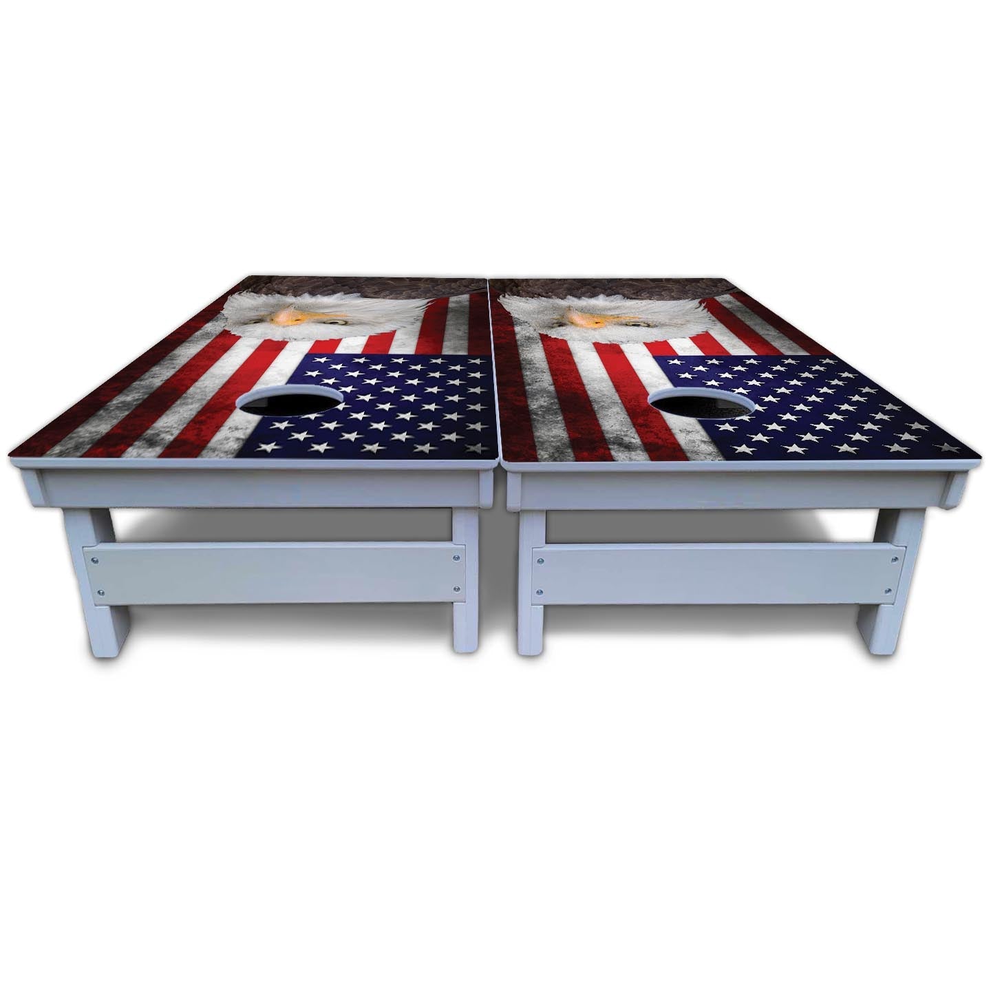 Eagle USA Flag Cornhole Boards - All Weather Series