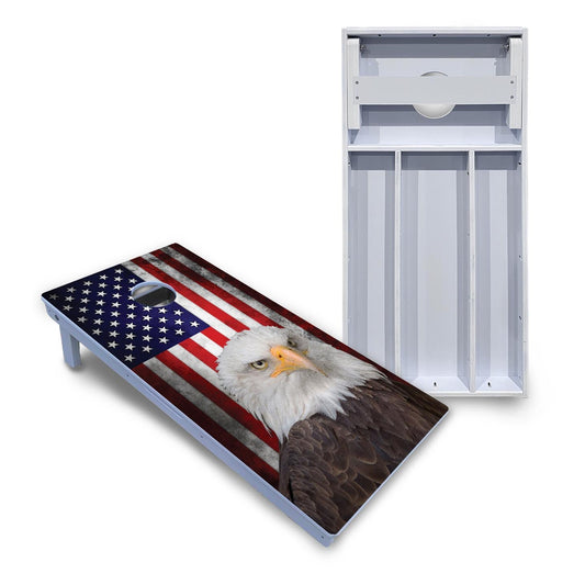 Eagle USA Flag Cornhole Boards - All Weather Series