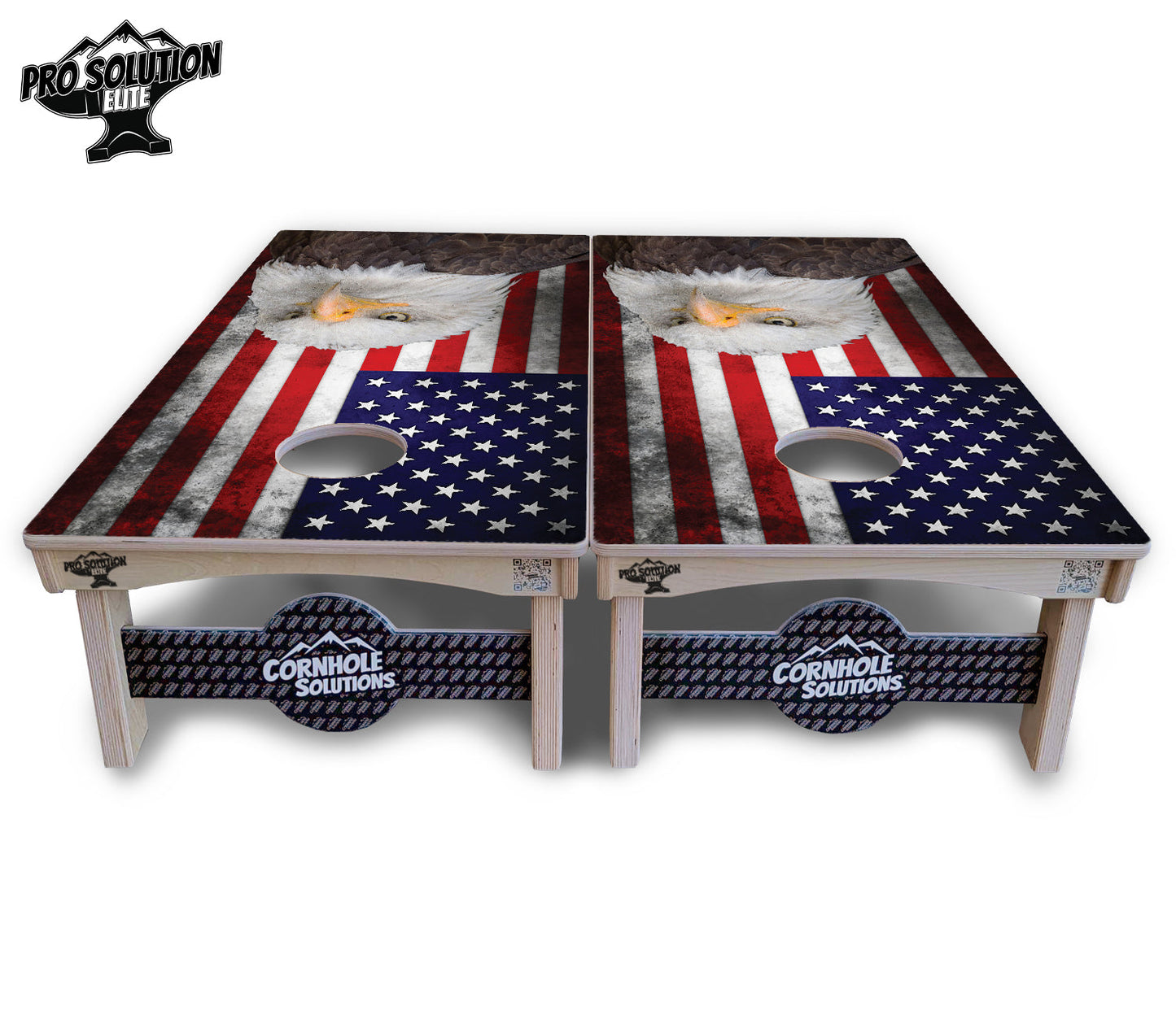 Eagle USA Flag Cornhole Boards - Pro Solution Elite Series