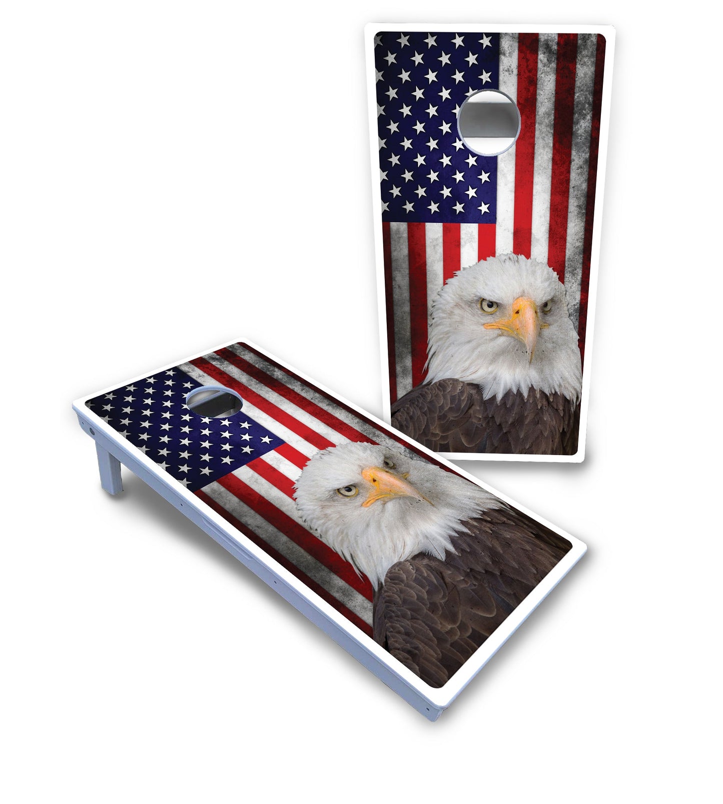 Eagle USA Flag Cornhole Boards - All Weather Series