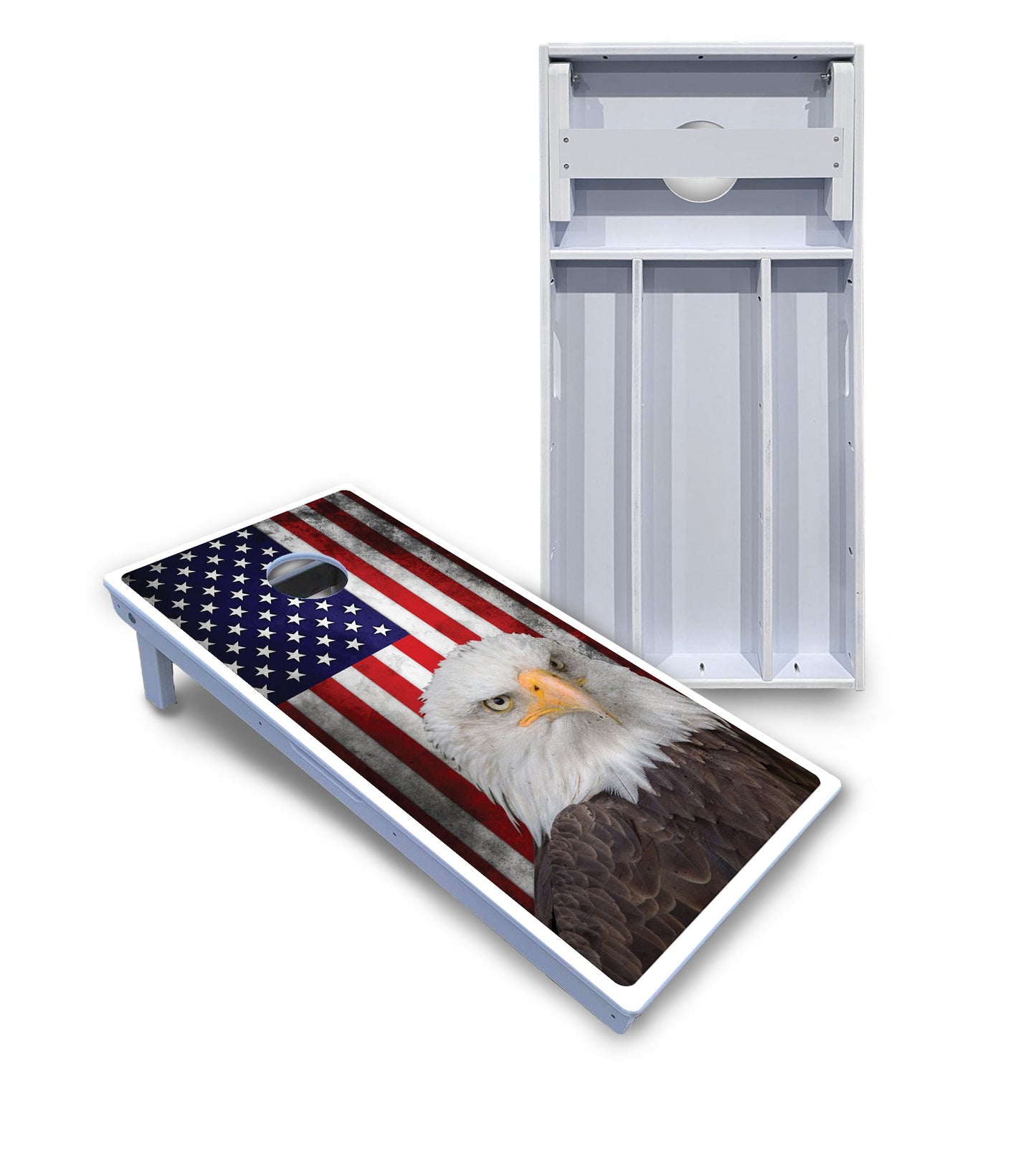 Eagle USA Flag Cornhole Boards - All Weather Series