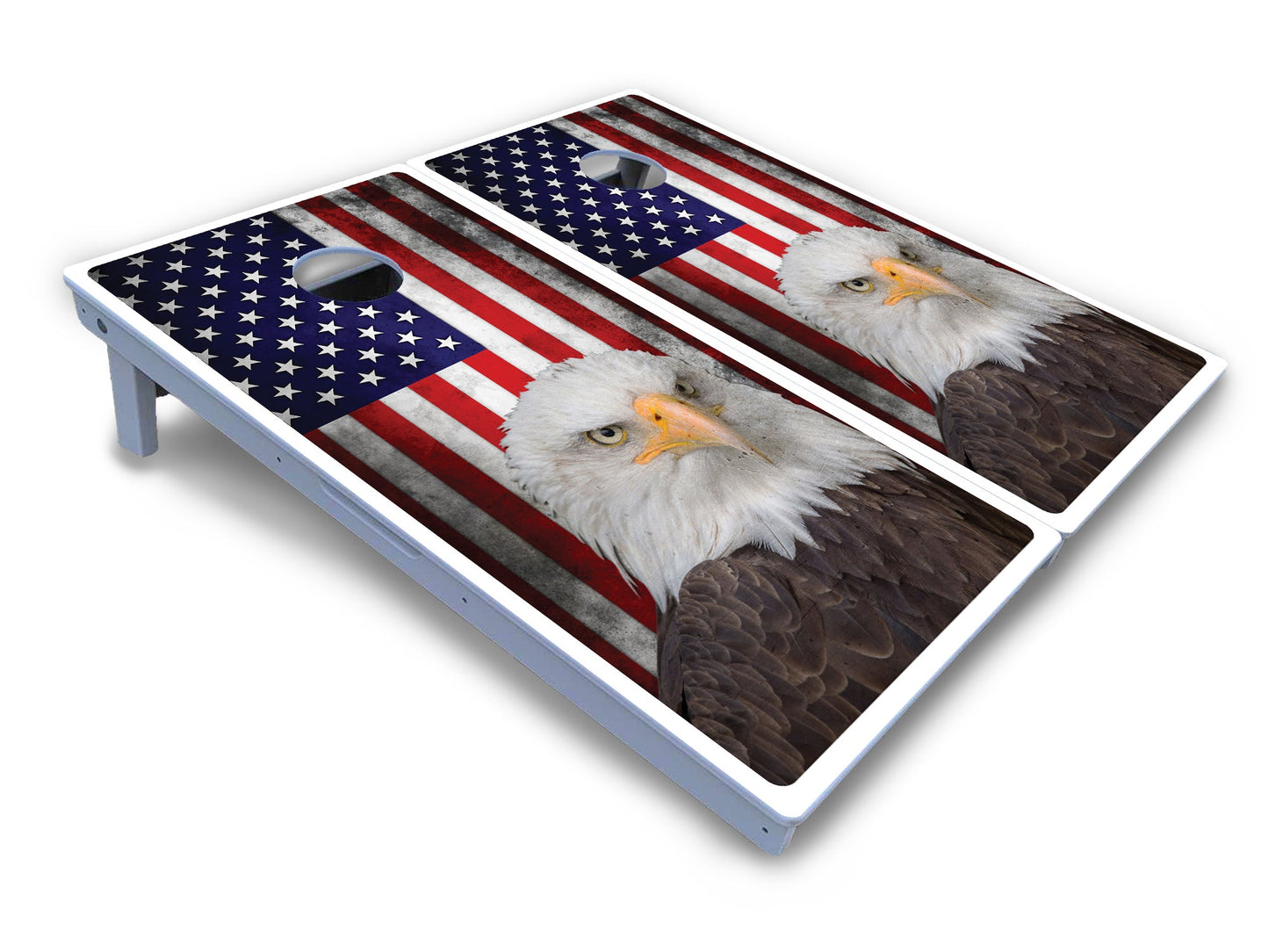 Eagle USA Flag Cornhole Boards - All Weather Series