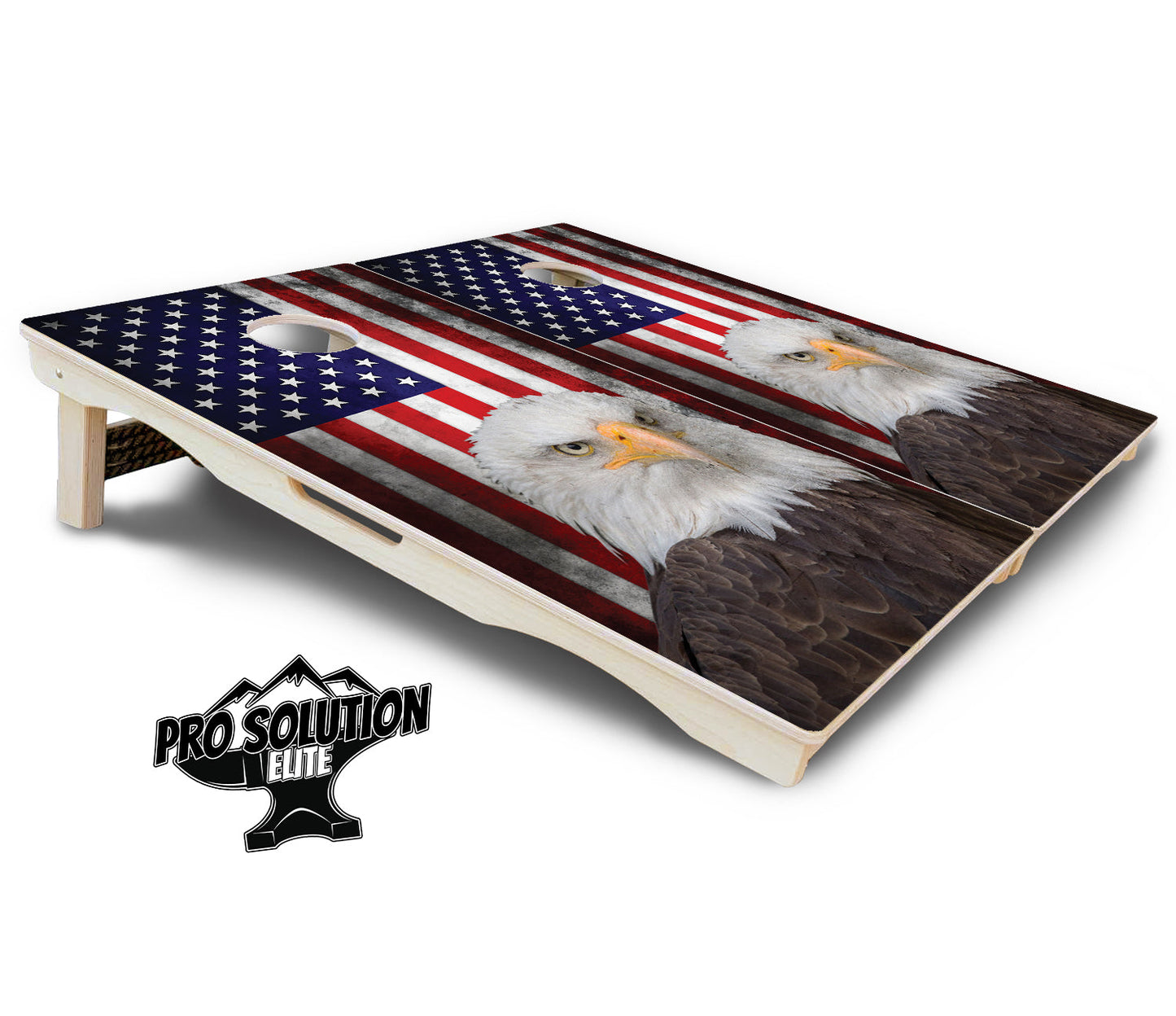 Eagle USA Flag Cornhole Boards - Pro Solution Elite Series