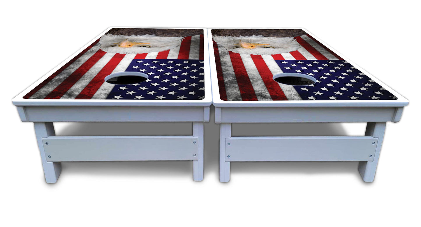 Eagle USA Flag Cornhole Boards - All Weather Series