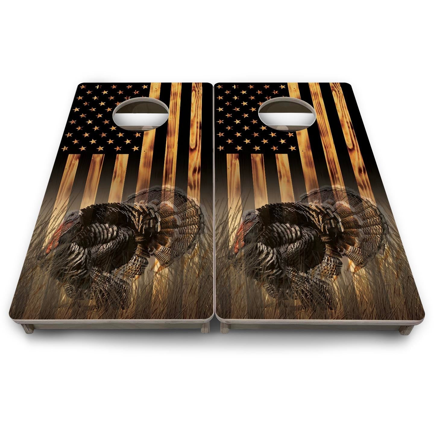 Hidden Turkey Tom - Mini or Vacation Size Cornhole Boards