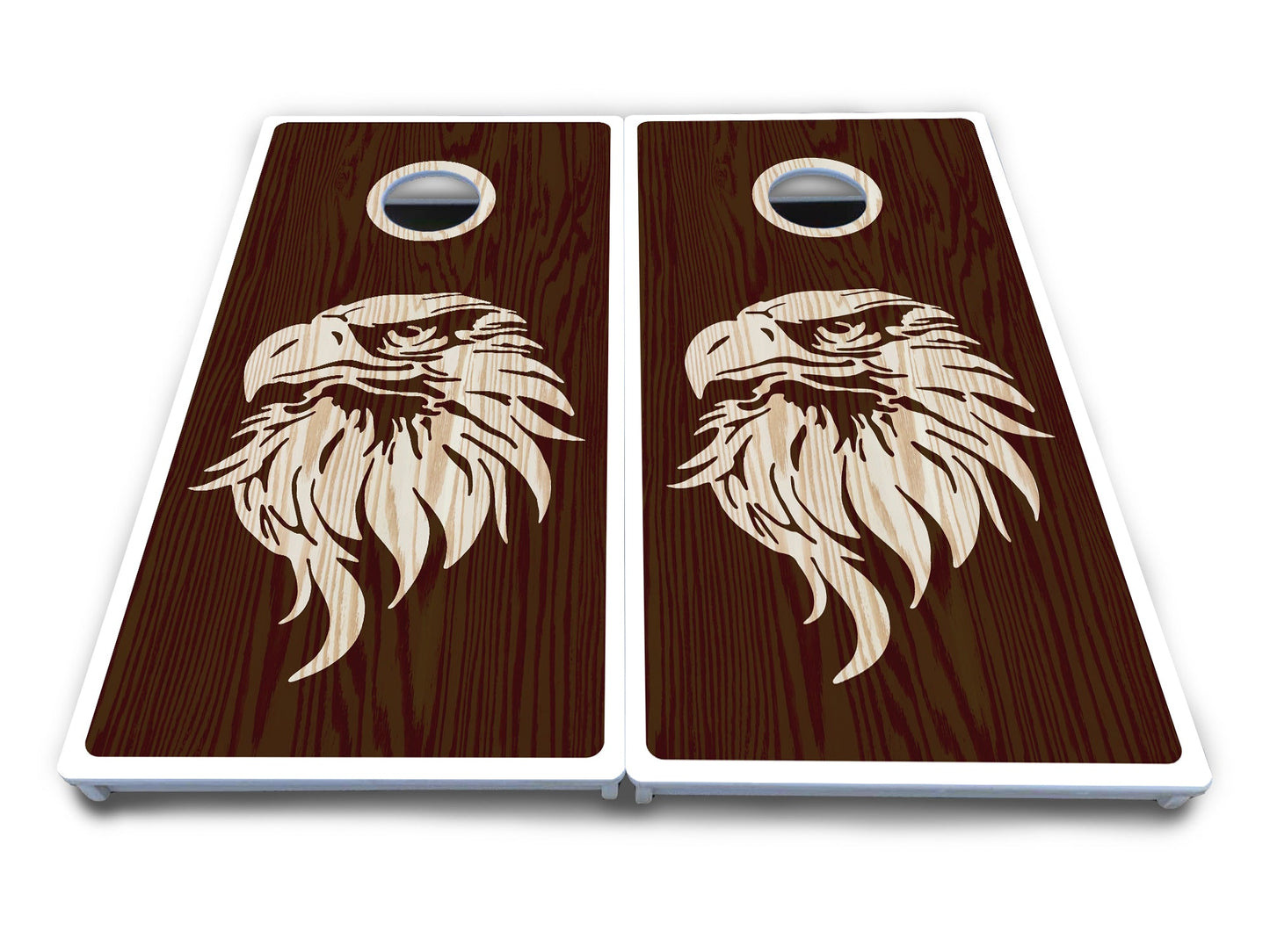 Stained Flag & Eagle Cornhole Boards - All Weather Series
