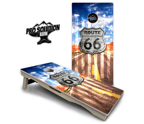 Cornhole Boards - Pro Solution Elite Series - Route 66