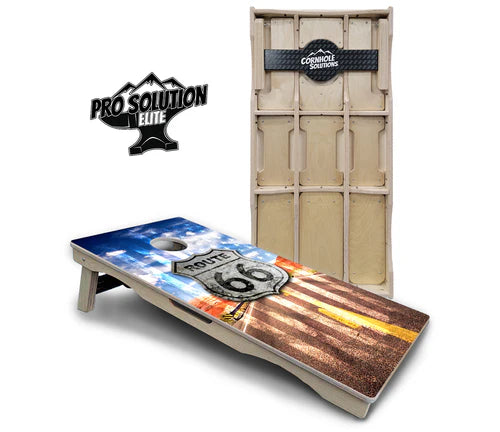 Cornhole Boards - Pro Solution Elite Series - Route 66
