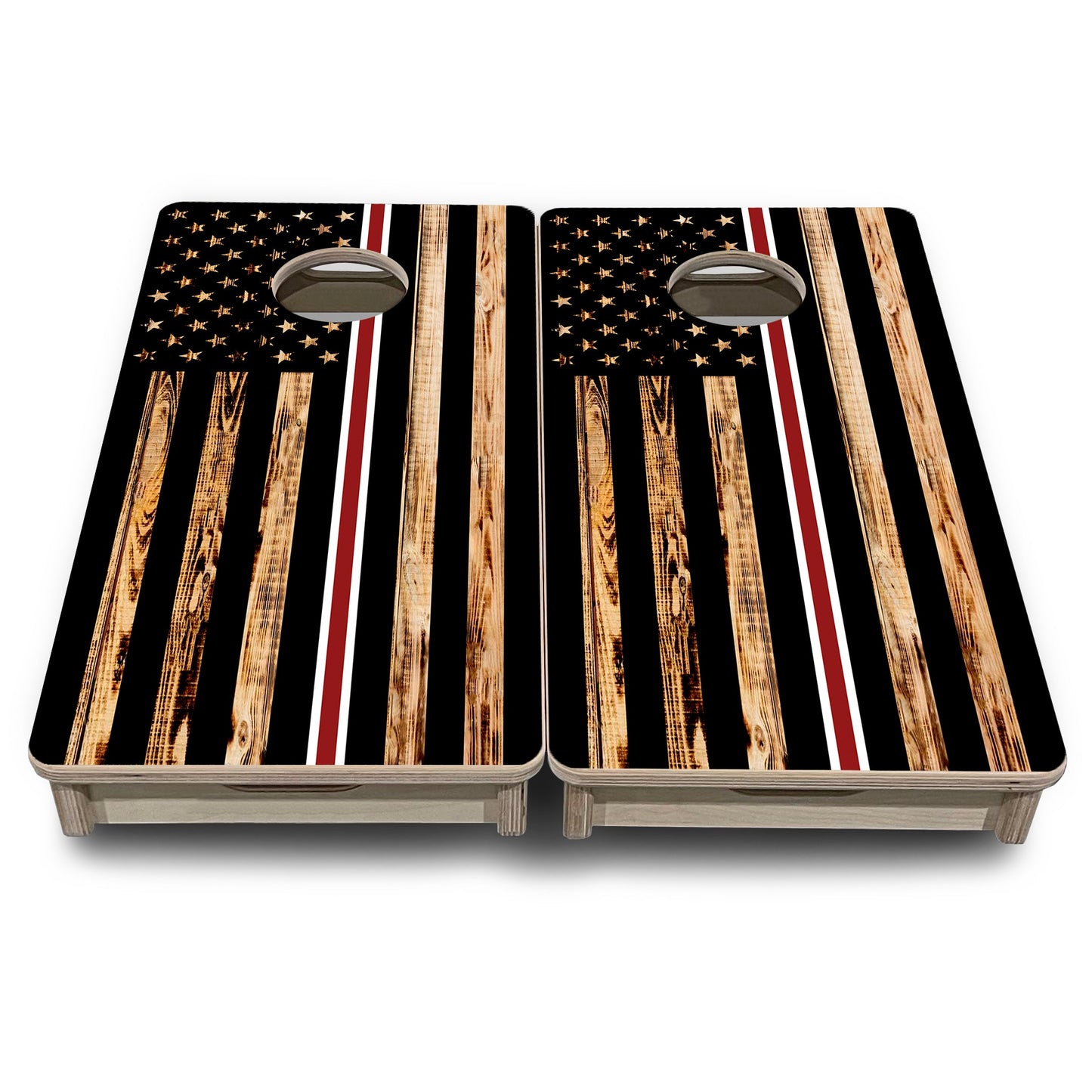 Mini Cornhole Boards - Nurse Thin Line Flag