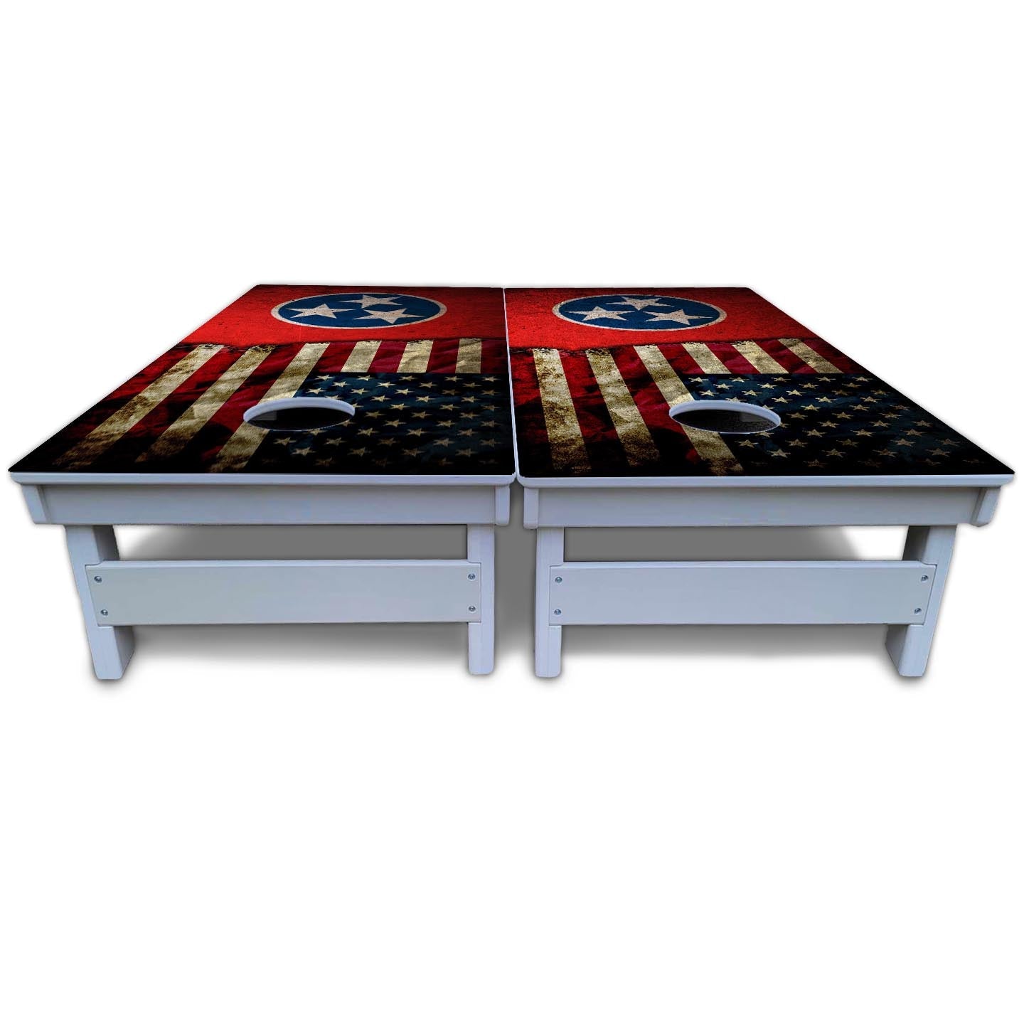 TN/USA Red Flag Cornhole Boards - All Weather Series