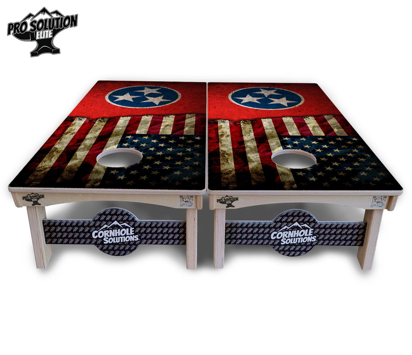 TN/USA Red Flag Cornhole Boards - Pro Solution Elite Series
