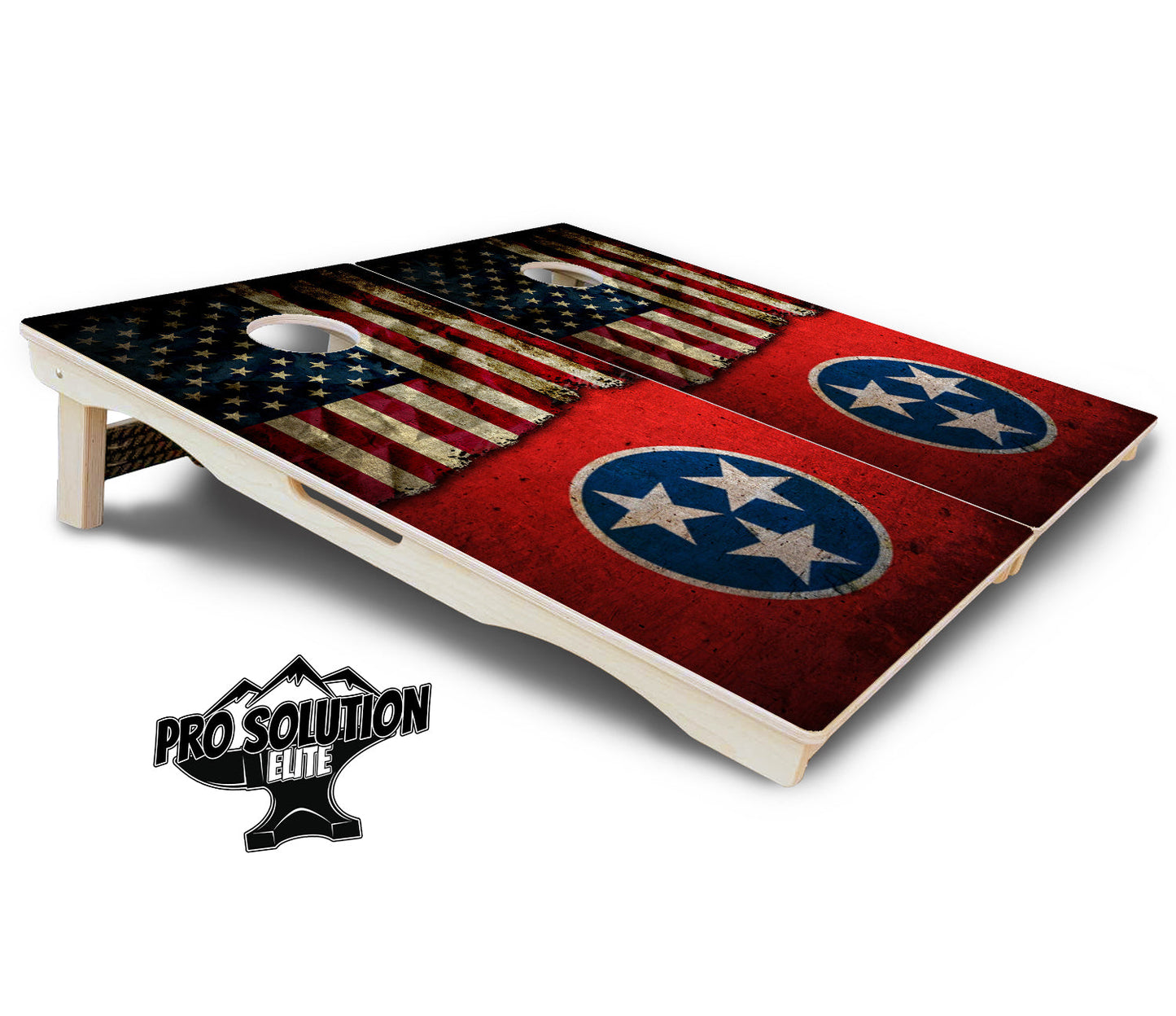 TN/USA Red Flag Cornhole Boards - Pro Solution Elite Series
