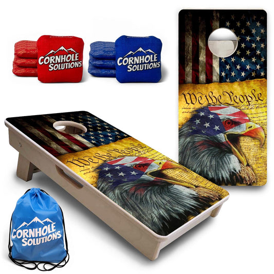 WTP Eagle Flag - Mini or Vacation Size Cornhole Boards