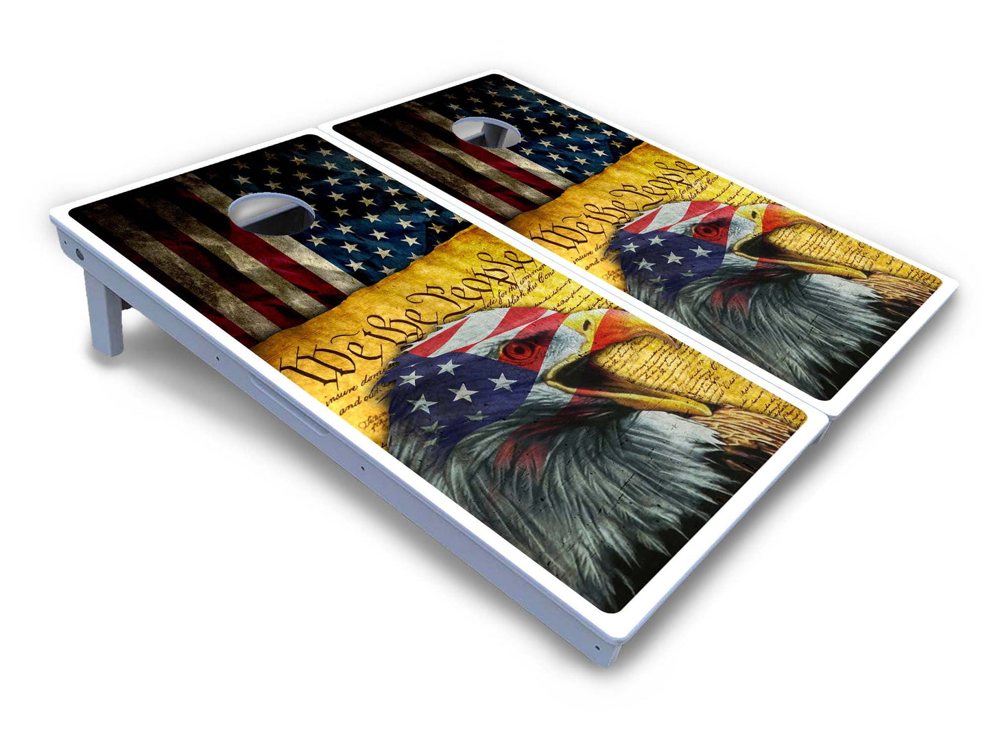 We The People Eagle Cornhole Boards - All Weather Series